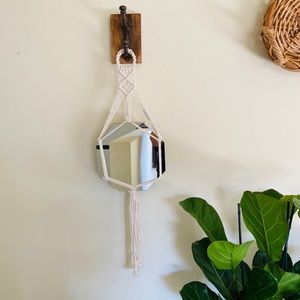 Hanging Macrame Mirror